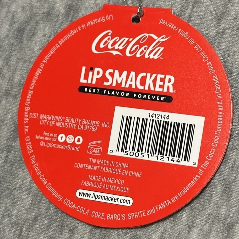 NWT Coca Cola Lip Smacker and tin